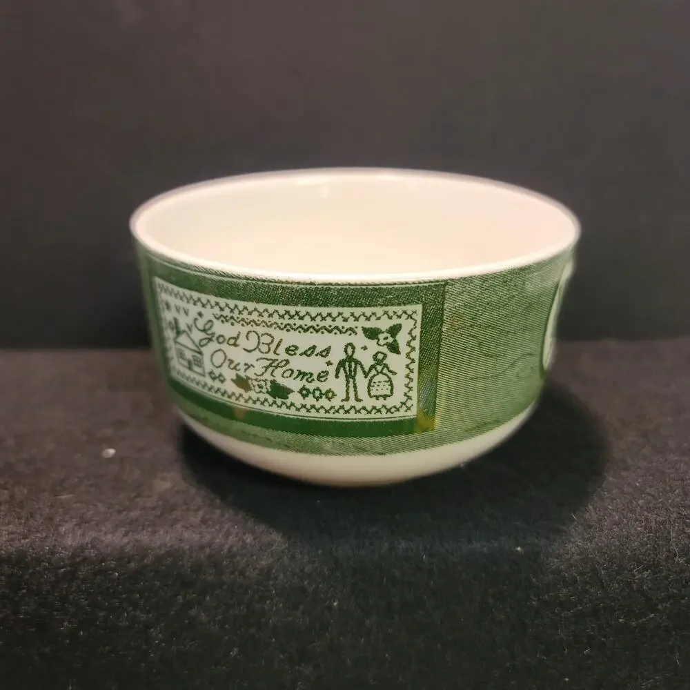 Vintage Teacup and Saucer colonial Homestead Pattern by Royal China